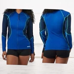 Sea Doo Long Sleeve Water‎ Sports Top Jacket Rash Guard Size Large Royal Blue